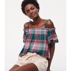 NWOT!  LOFT Tier Sleeves off the shoulder top